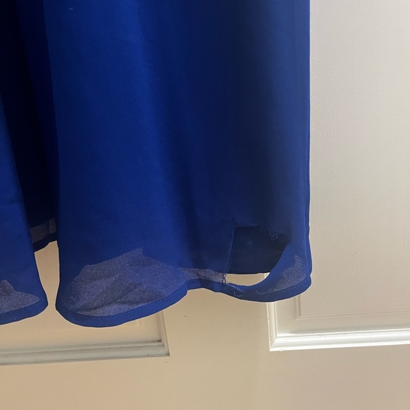 Air of Romance Royal Blue Maxi Bridesmaids Dress in Medium - Picture 4 of 4